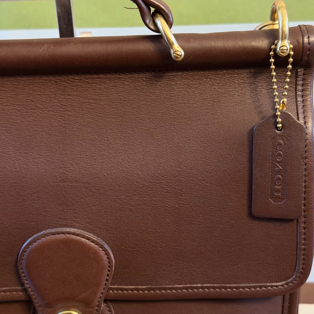 Coach Willis Style #9927 Brown Leather Crossbody Bag, Vintage, rare find! - Picture 3 of 10